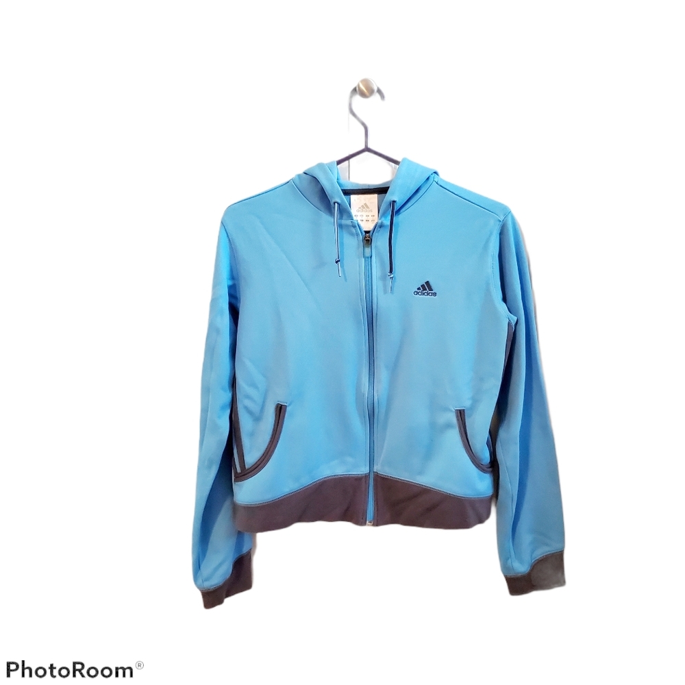 Adidas zip up track jacket, size medium